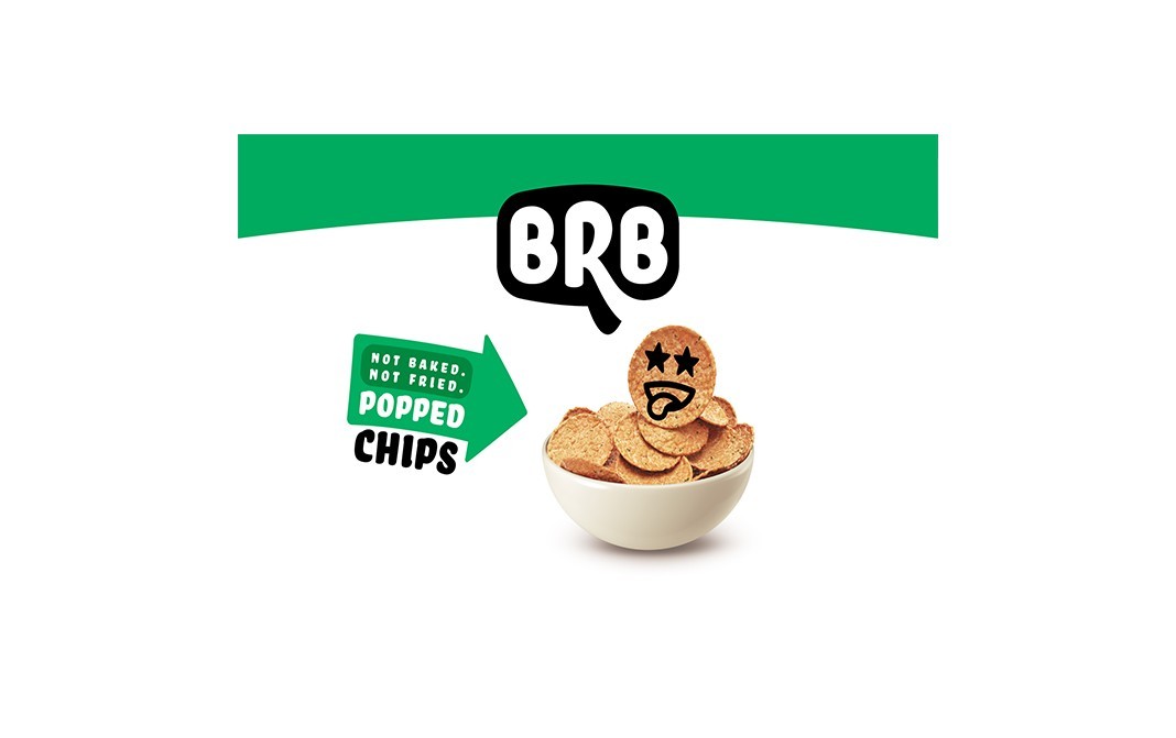 BRB Ga Ga Garlic Sweet Potato Popped Chips   Pack  23 grams